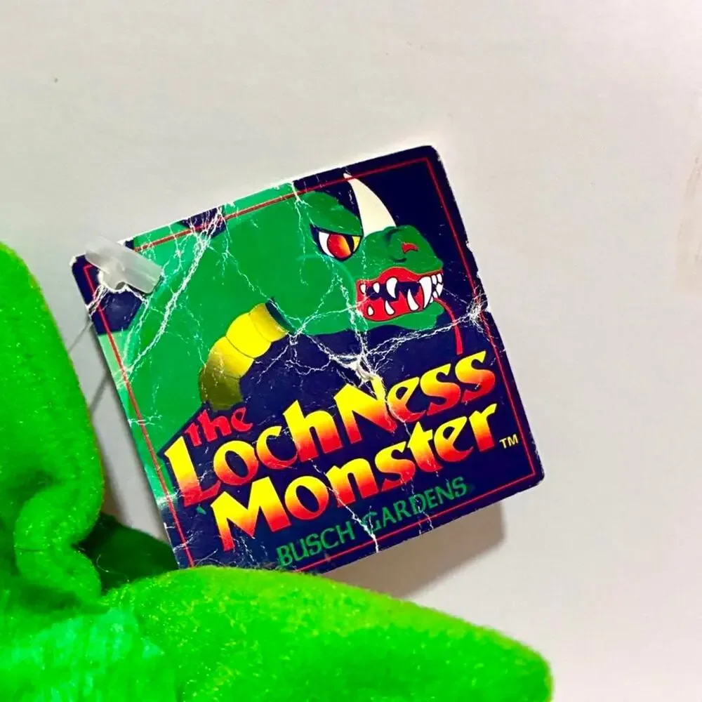 1995 Busch Gardens Williamsburg Loch Ness Monster Roller Coaster Plush nwt